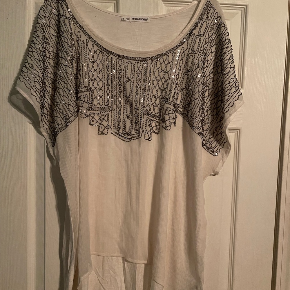 Maurices Beaded Top